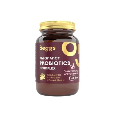 Beggs Doplněk stravy pro péči o střevní mikrobioty - Pregnancy Probiotics Complex, 60 ks - obrázek