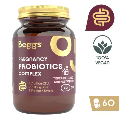 Beggs Doplněk stravy pro péči o střevní mikrobioty - Pregnancy Probiotics Complex, 60 ks - obrázek