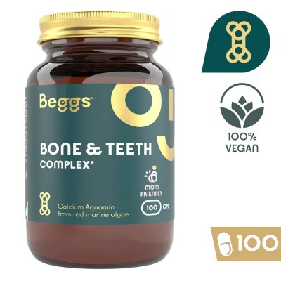 Beggs Doplněk stravy pro podporu zdraví kostí, zubů a svalů - Bone & Teeth Complex, 100 ks - obrázek