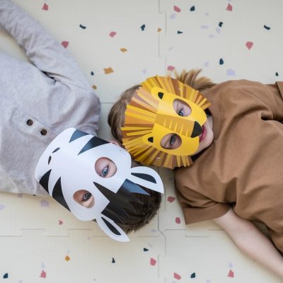 3 Sprouts Pěnová hrací podložka - Terrazzo/Cream New