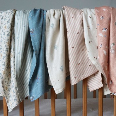 Nuuroo Josefine Mušelínové pleny z bambusu 2 ks - Bunny Leaf - obrázek