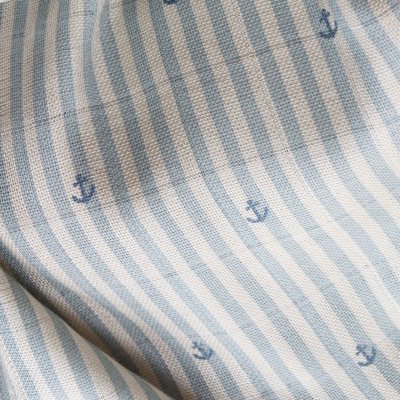 Nuuroo Josefine Mušelínové pleny z bambusu 2 ks - Stripe Anchor - obrázek