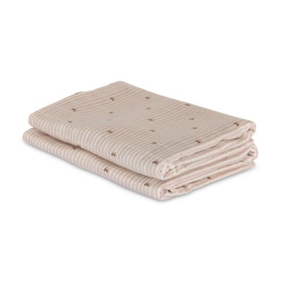 Nuuroo Josefine Mušelínové pleny z bambusu 2 ks - Stripe Bow