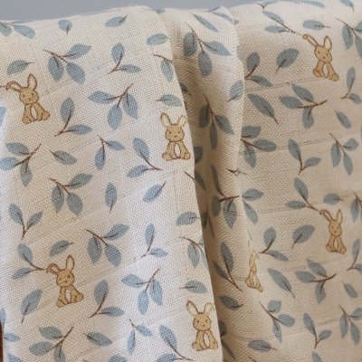 Nuuroo Valentin Mušelínová plena z bambusu - Bunny Leaf - obrázek