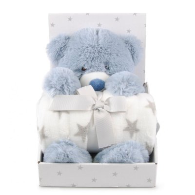 Carlo Baby Fleecová deka s medvídkem - Teddy Blue