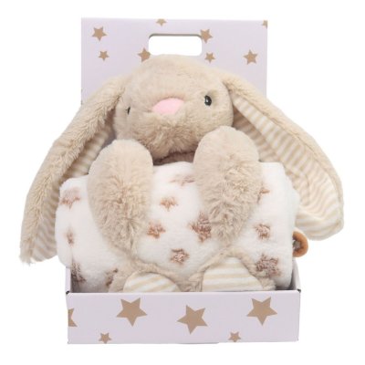 Carlo Baby Fleecová deka s králíčkem - Bunny Beige