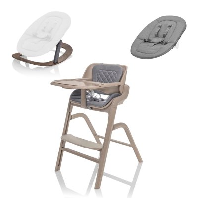 Zopa Inspira Set Dětská židlička, novorozenecký set a houpací základna - Cookie Beige