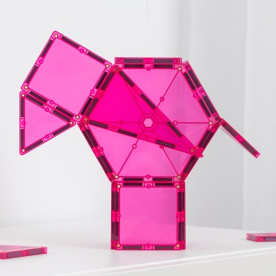 Connetix Magnetická stavebnice - Charity Pack Pink, 20 ks - obrázek