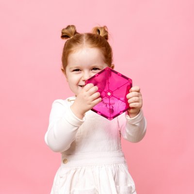 Connetix Magnetická stavebnice - Charity Pack Pink, 20 ks - obrázek