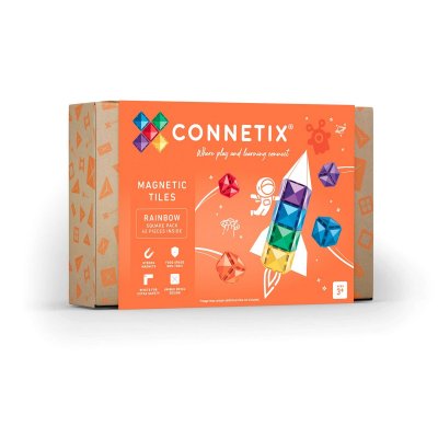 Connetix Magnetická stavebnice - Rainbow Square Pack, 42 ks - Q17304_Connetix_Magneticka_stavebnice_Rainbow_Square_Pack_42_ks_001.jpg