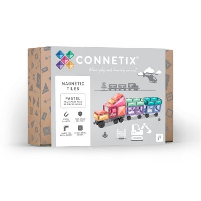 Connetix Magnetická stavebnice - Pastel Transport Pack, 50 ks - obrázek