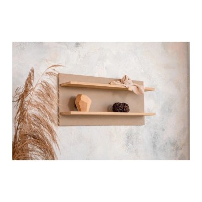 Faktum Dvoudílná polička na stěnu Sienna - Capuccino - obrázek