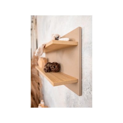 Faktum Dvoudílná polička na stěnu Sienna - Capuccino - obrázek