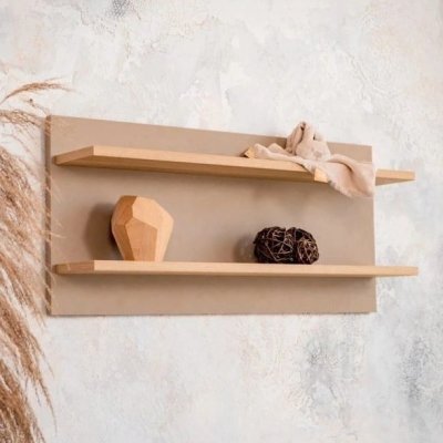 Faktum Dvoudílná polička na stěnu Sienna - Capuccino