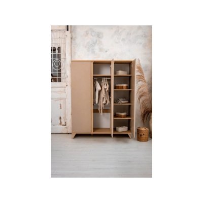 Faktum Třídílná skříň Sienna - Capuccino - obrázek