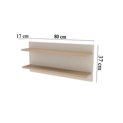 Faktum Dvoudílná polička na stěnu Sienna - Cashmere - obrázek