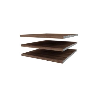 Faktum Poličky k třídílné/dvoudílné skříni Nest 3 ks - Walnut