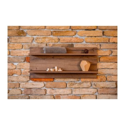 Faktum Dvoudílná polička na stěnu Nest - Walnut - obrázek