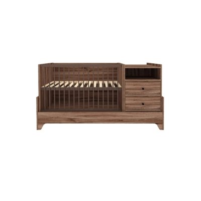 Faktum Kombi postýlka Nest 120 x 70 cm 5v1 - Walnut - obrázek