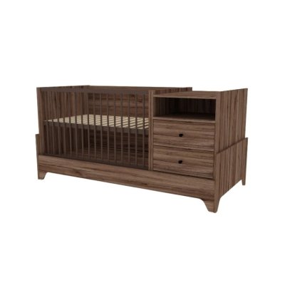 Faktum Kombi postýlka Nest 120 x 70 cm 5v1 - Walnut