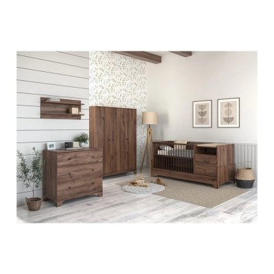 Faktum Třídílná skříň Nest - Walnut - obrázek