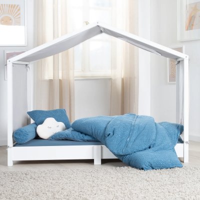 Roba Povlečení GOTS 100 x 135 cm - Seashells Indigo - obrázek