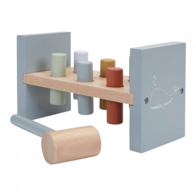 Little Dutch zatloukačka dřevěná - Blue - obrázek