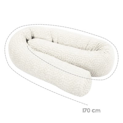 Roba Válec do postýlky z bio bavlny 170 cm - Seashells Oyster - obrázek