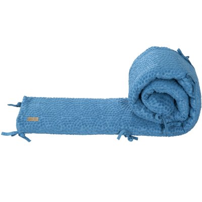 Roba Mantinel do postýlky z bio bavlny - Seashells Indigo - obrázek