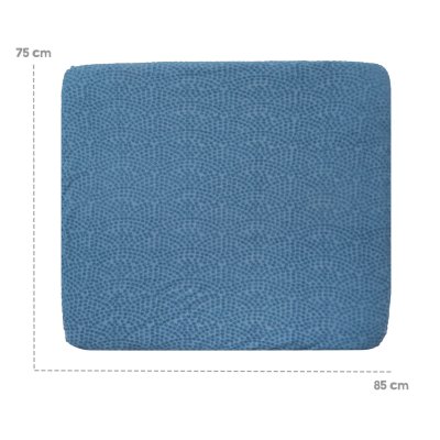 Roba Potah na přebalovací podložku Organic 75 x 85 cm - Seashells Indigo - obrázek