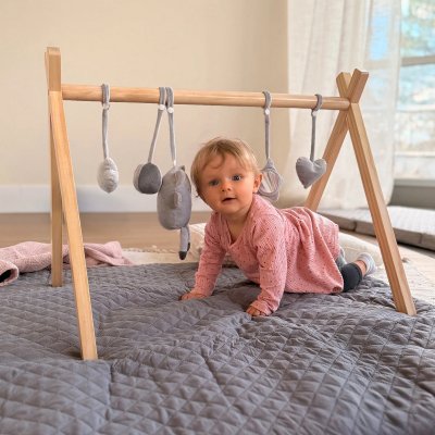 Roba Dřevěná hrazdička - Přírodní dřevo - obrázek