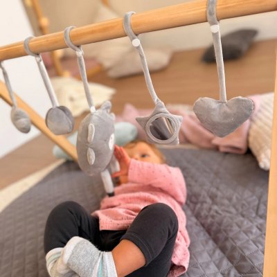 Roba Dřevěná hrazdička - Přírodní dřevo - obrázek