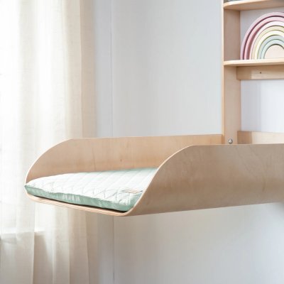 Roba Závěsný přebalovací pult s přebalovcí podložkou - Roba Style Frosty Green - obrázek