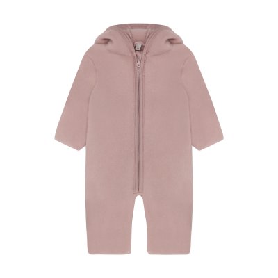 HutteliHut Kombinéza z merino vlny s oušky - Mahogany Rose, vel. 56