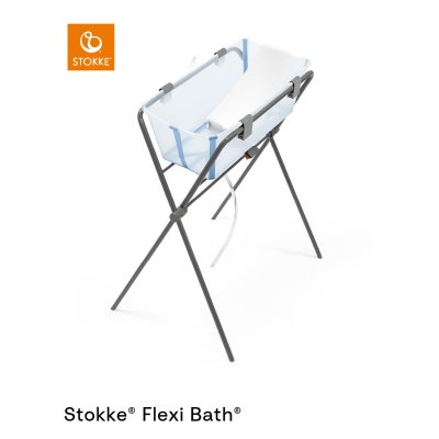 Stokke Flexi Bath Vanička + Stojan na vaničku - Ocean Blue - obrázek