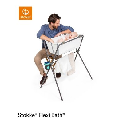 Stokke Flexi Bath Vanička + Stojan na vaničku - White - obrázek