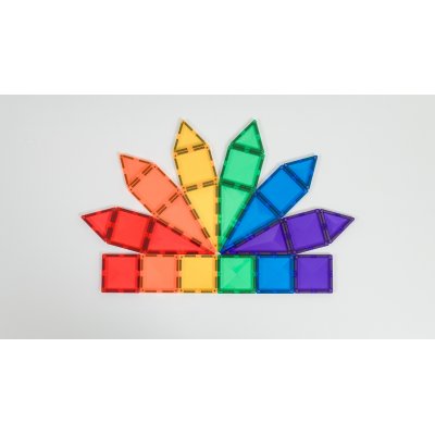 Connetix Magnetická stavebnice - Rainbow Mini Pack, 24 ks - obrázek