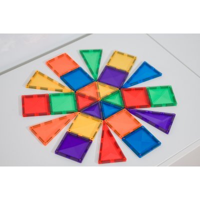 Connetix Magnetická stavebnice - Rainbow Mini Pack, 24 ks - obrázek