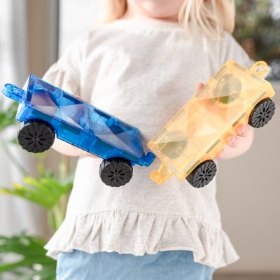Connetix Magnetická stavebnice - Rainbow Car Pack, 2 ks