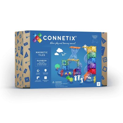 Connetix Magnetická kuličková dráha - Rainbow Ball Run Expansion Pack, 66 ks