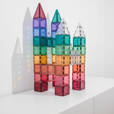 Connetix Magnetická stavebnice - Pastel Square Pack, 40 ks - obrázek