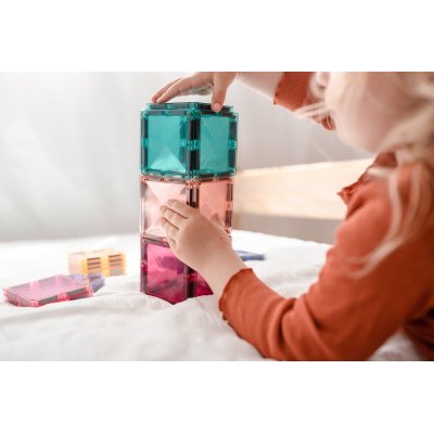 Connetix Magnetická stavebnice - Pastel Square Pack, 40 ks - obrázek