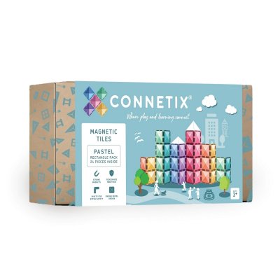 Connetix Magnetická stavebnice - Pastel Rectangle Pack, 24 ks - obrázek