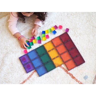 Connetix Magnetická stavebnice - Pastel Rectangle Pack, 24 ks - obrázek