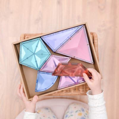 Connetix Magnetická stavebnice - Pastel Shape Expansion Pack, 48 ks - obrázek