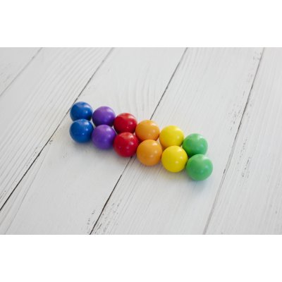 Connetix Sada kuliček - Rainbow Ball Pack, 12 ks - obrázek