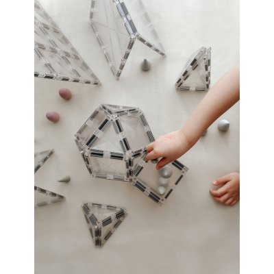 Connetix Magnetická stavebnice - Clear Starter Pack, 34 ks - obrázek