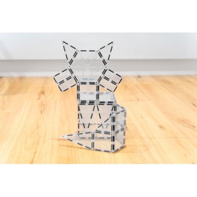 Connetix Magnetická stavebnice - Clear Starter Pack, 34 ks - obrázek