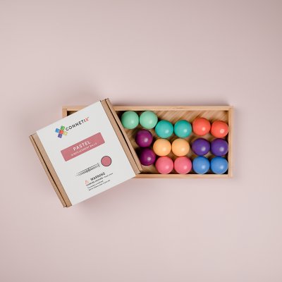 Connetix Sada kuliček - Pastel Ball Pack, 16 ks - obrázek