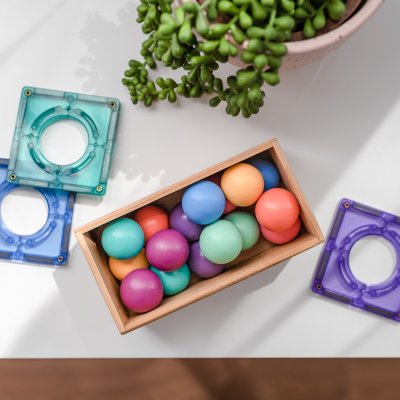 Connetix Sada kuliček - Pastel Ball Pack, 16 ks - obrázek